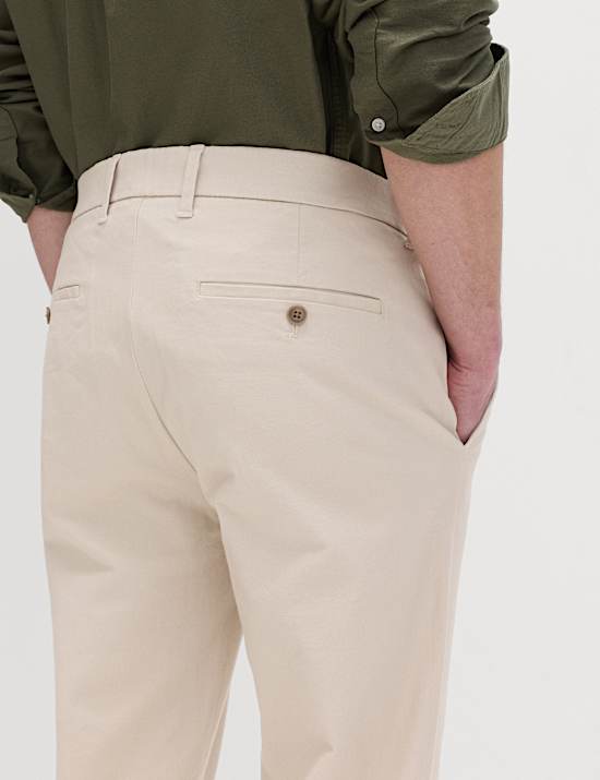 Chino met stretch en skinny pasvorm