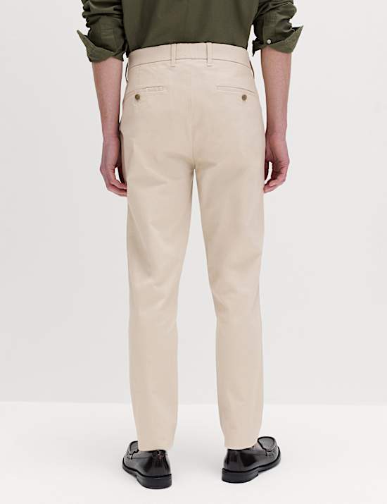 Chino met stretch en skinny pasvorm