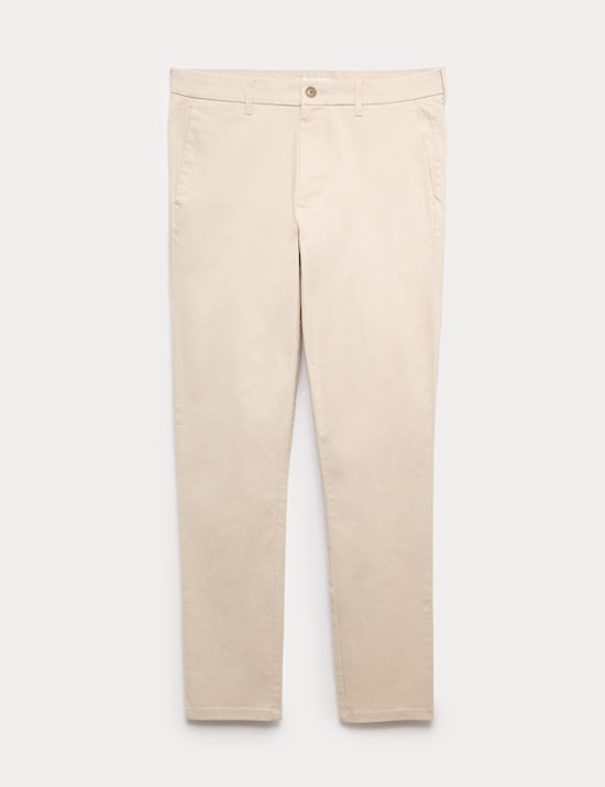 Chino met stretch en skinny pasvorm