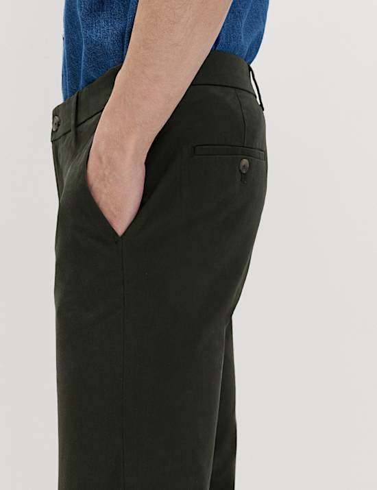 Chino met stretch en skinny pasvorm