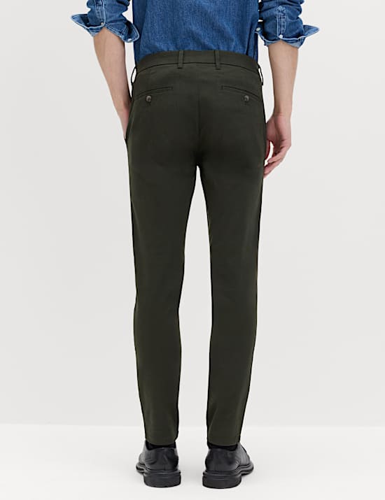 Chino met stretch en skinny pasvorm