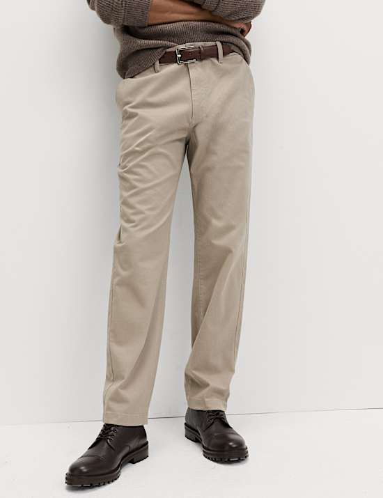 Regular Fit Twill Stretch Chinos