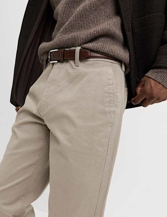 Regular Fit Twill Stretch Chinos