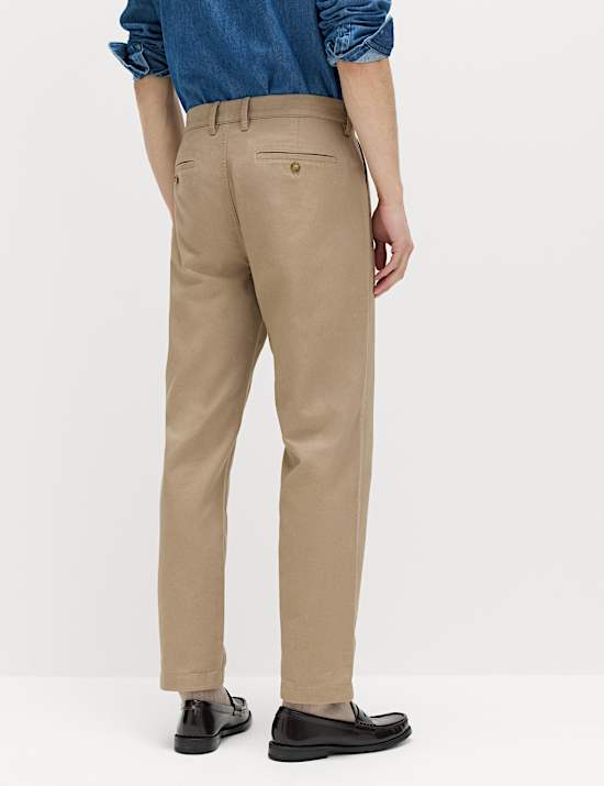 Regular Fit Pure Cotton Twill Chinos