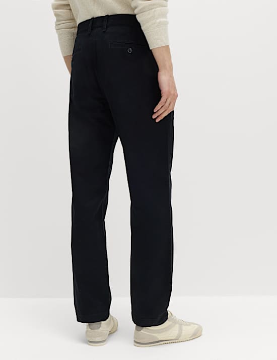 Regular Fit Pure Cotton Twill Chinos