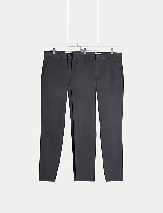 2pk Regular Fit Stretch Chinos