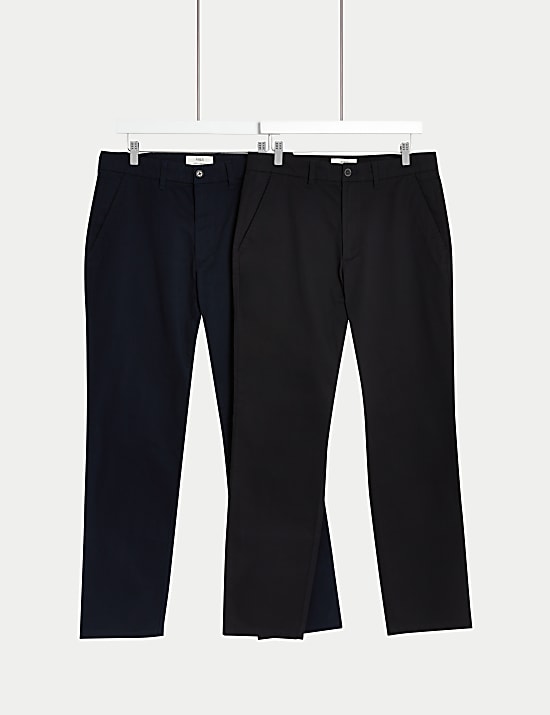 2pk Regular Fit Stretch Chinos