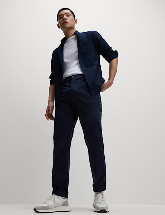 2 Pack Regular Fit Stretch Chinos