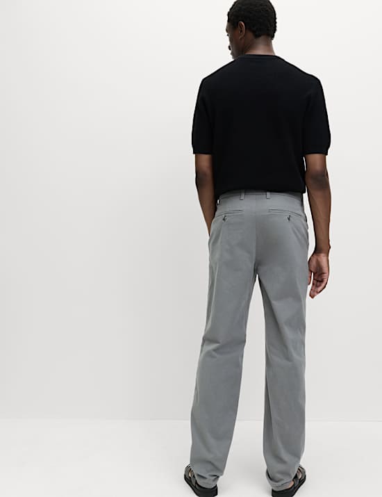 2er-Pack normal geschnittene Stretch-Chinohosen