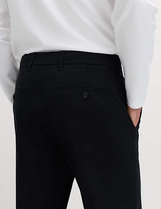 Strečov&eacute; chino kalhoty, norm&aacute;ln&iacute; střih, sada 2 ks