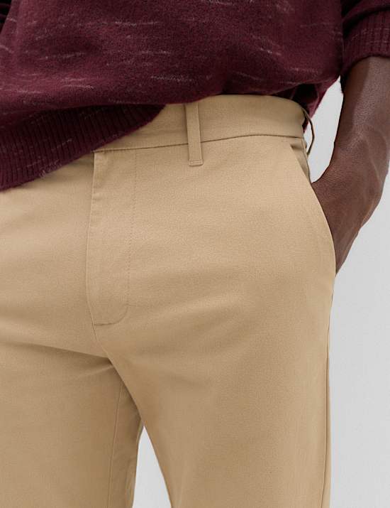 2 Pack Regular Fit Stretch Chinos