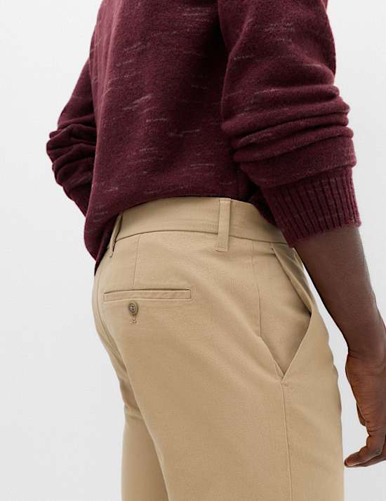 2 Pack Regular Fit Stretch Chinos