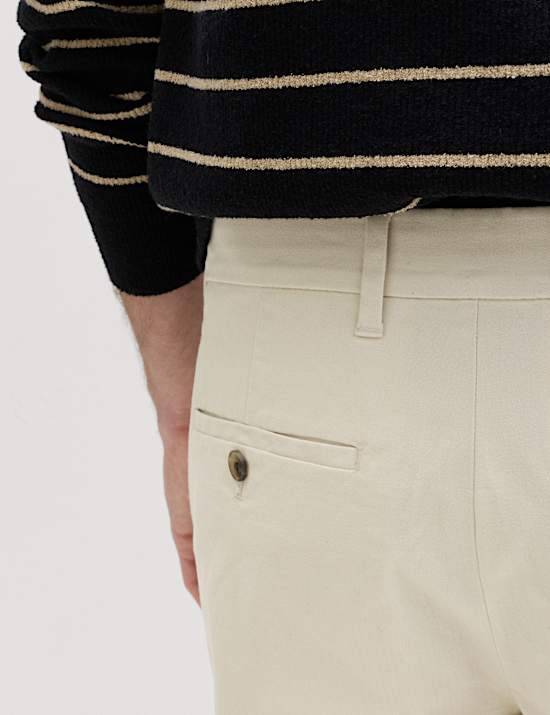 Strečov&eacute; chino kalhoty norm&aacute;ln&iacute;ho střihu