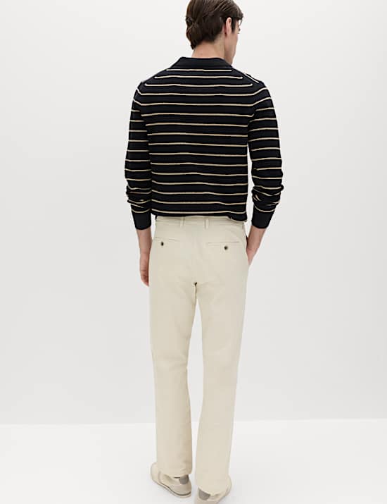 Strečov&eacute; chino kalhoty norm&aacute;ln&iacute;ho střihu