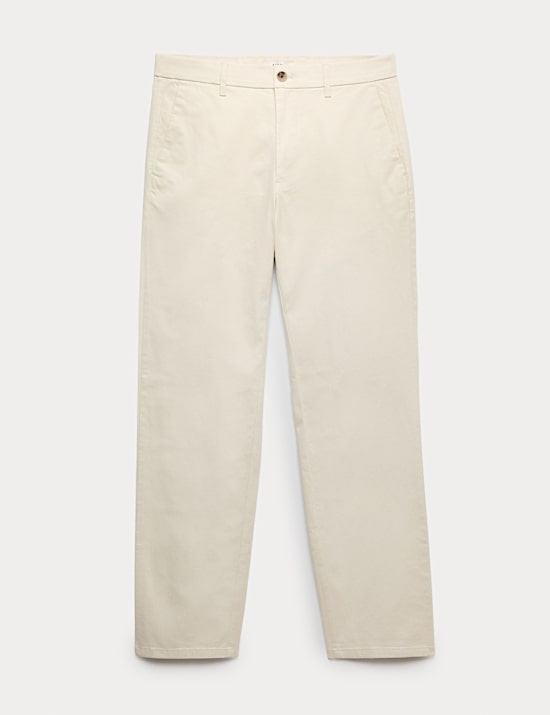 Strečov&eacute; chino kalhoty norm&aacute;ln&iacute;ho střihu