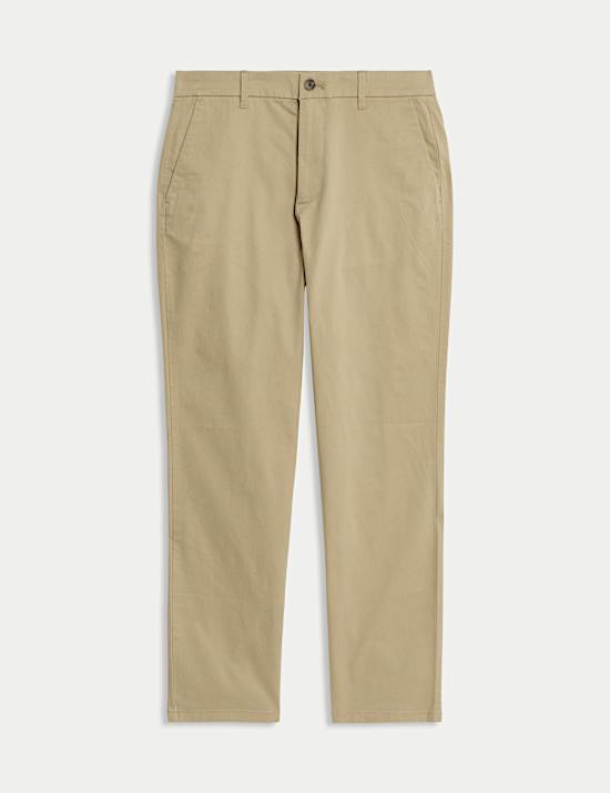 Chinos in normaler Passform mit Stretchanteil