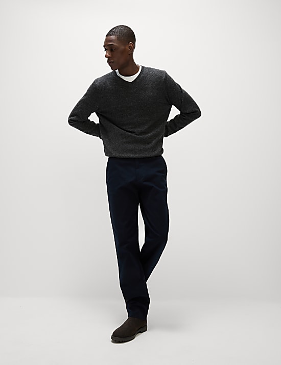 Regular Fit Elasticated Waist Chinos