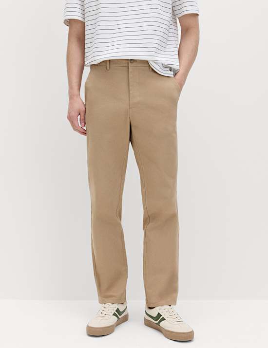 Regular Fit Elasticated Waist Chinos