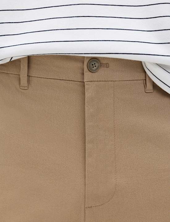 Regular Fit Elasticated Waist Chinos