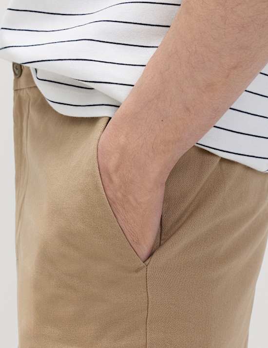 Regular Fit Elasticated Waist Chinos