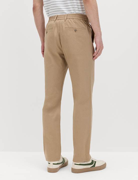 Regular Fit Elasticated Waist Chinos