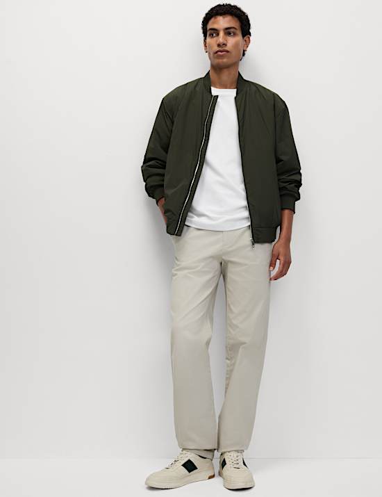 Regular Fit Elasticated Waist Chinos