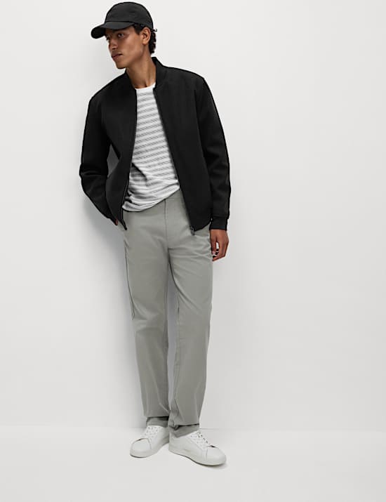 Regular Fit Elasticated Waist Chinos