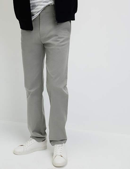 Regular Fit Elasticated Waist Chinos