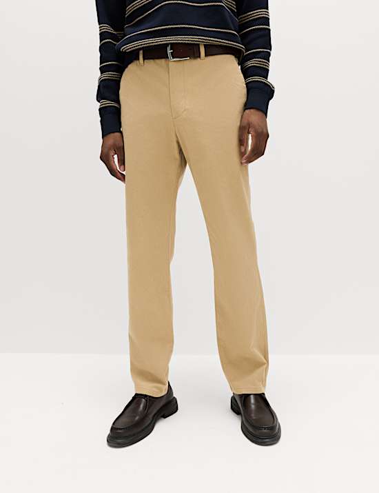 Regular Fit Elasticated Waist Chinos