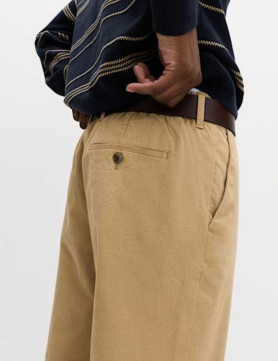 Regular Fit Elasticated Waist Chinos