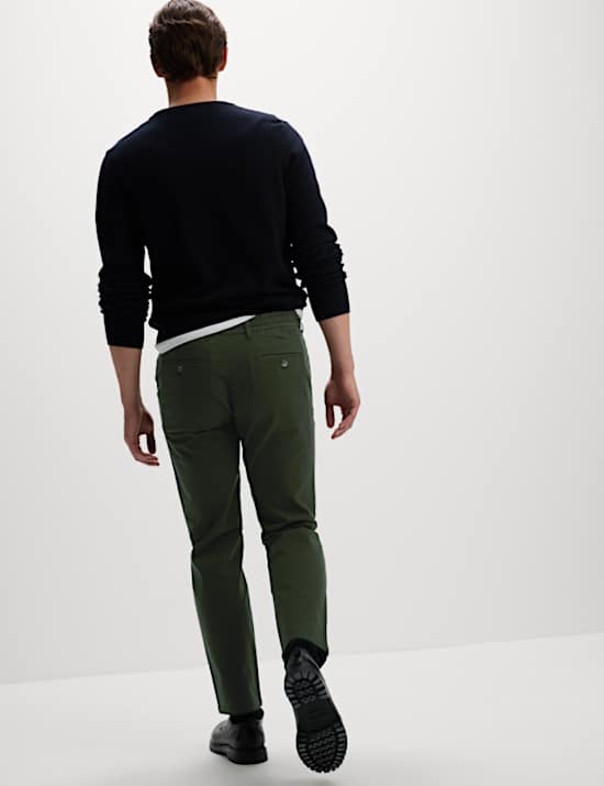 Regular Fit Elasticated Waist Chinos