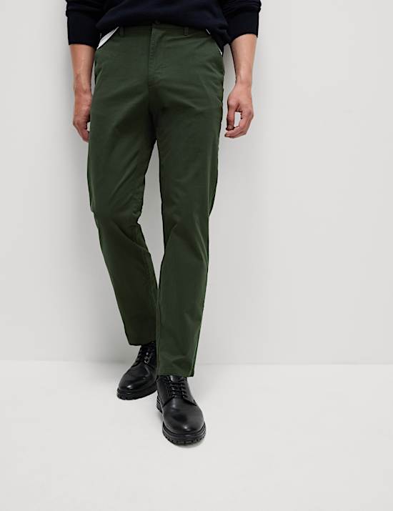 Regular Fit Elasticated Waist Chinos