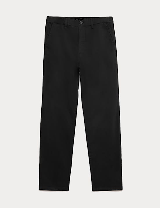 Regular Fit Half Elasticated Waist Chinos