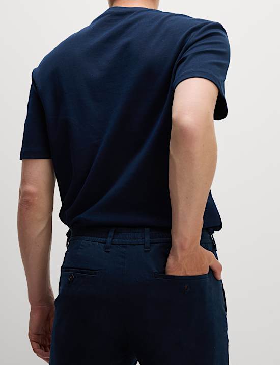 2pk Elasticated Waist Stretch Chinos