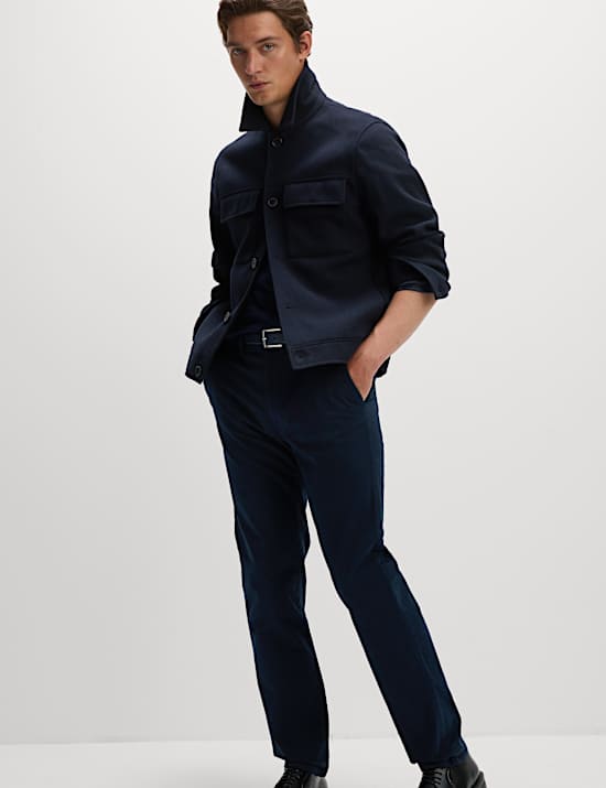 2pk Elasticated Waist Stretch Chinos