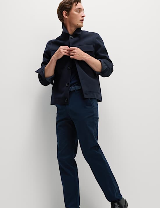 2pk Elasticated Waist Stretch Chinos