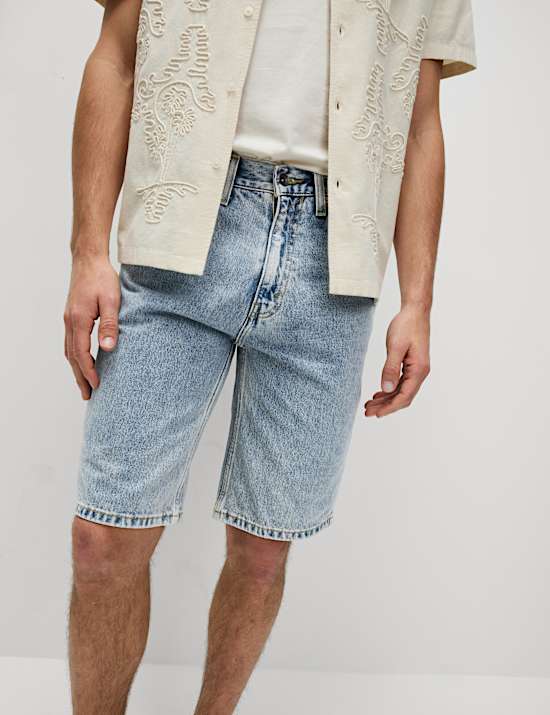 Authentic Relaxed Straight Fit Denim Shorts