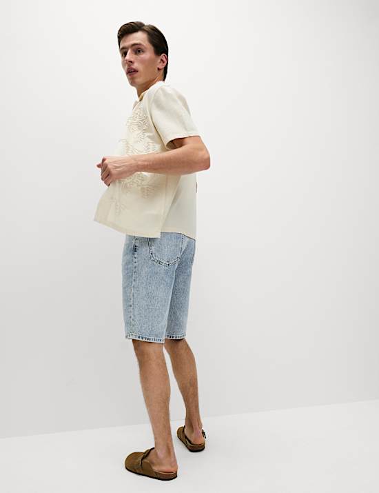 Authentic Relaxed Straight Fit Denim Shorts