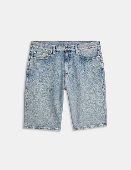 Authentic Relaxed Straight Fit Denim Shorts