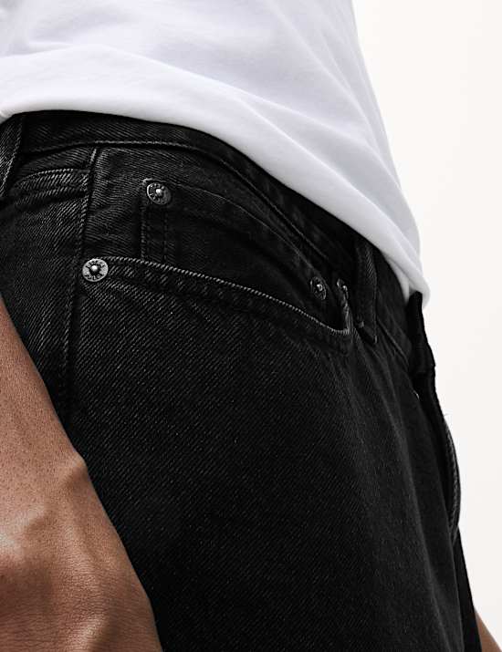 Authentic Relaxed Straight Fit Denim Shorts