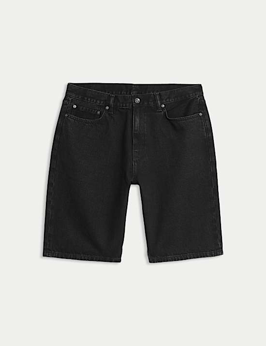 Authentic Relaxed Straight Fit Denim Shorts