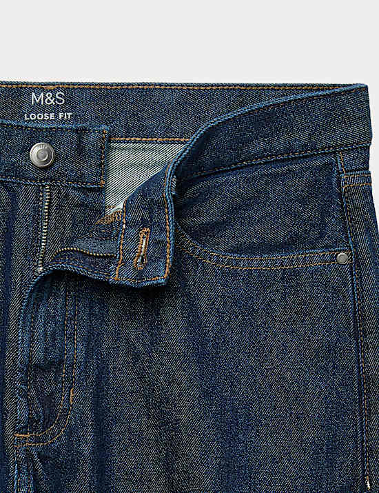 Loose Fit Pure Cotton Rigid Value Jeans
