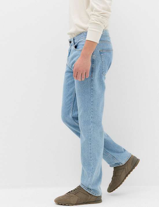 Straight Fit Pure Cotton Value Jeans