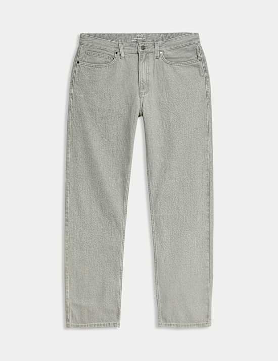 Straight Fit Pure Cotton Jeans
