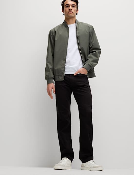 Gerade geschnittene Jeans aus reiner Baumwolle