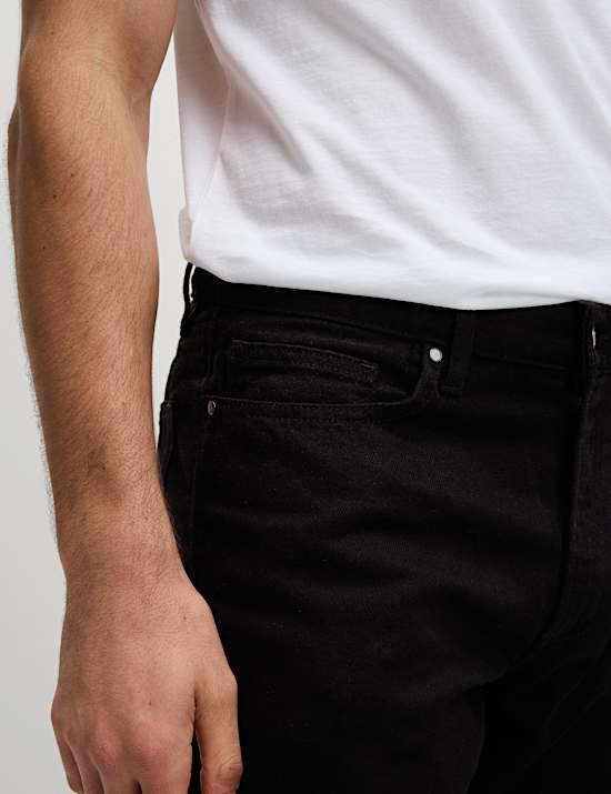 Gerade geschnittene Jeans aus reiner Baumwolle