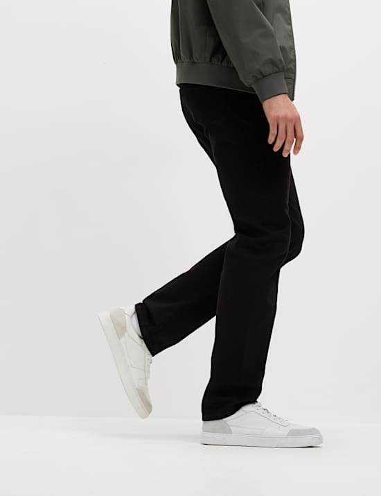 Gerade geschnittene Jeans aus reiner Baumwolle