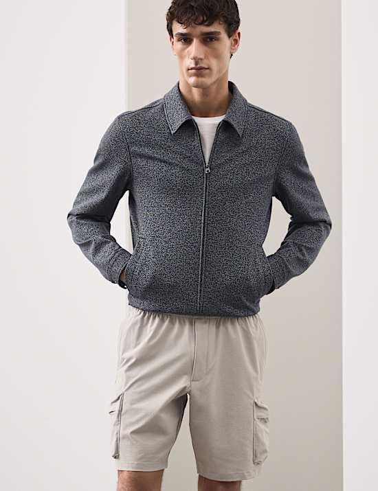 Korte cargobroek met technische stretch