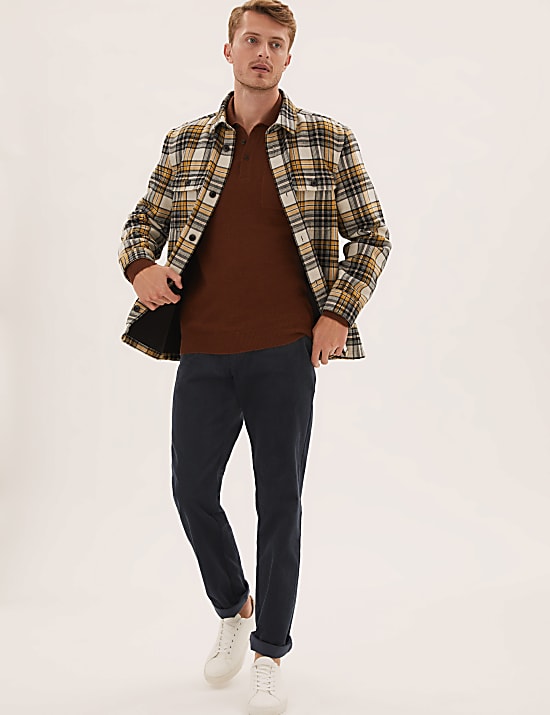 Regular Fit Corduroy Stretch Trousers