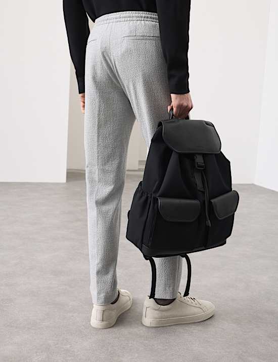 Tapered Fit Seersucker Joggers